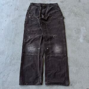Vintage Y2K Carhartt brown double knee work wear carpenter pants